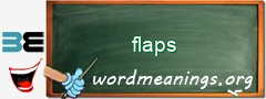 WordMeaning blackboard for flaps